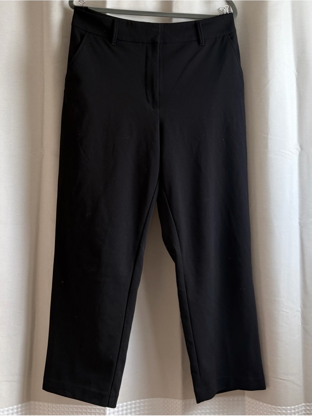 Reitmans Signature Black Pants with Button and Clasp Waistband